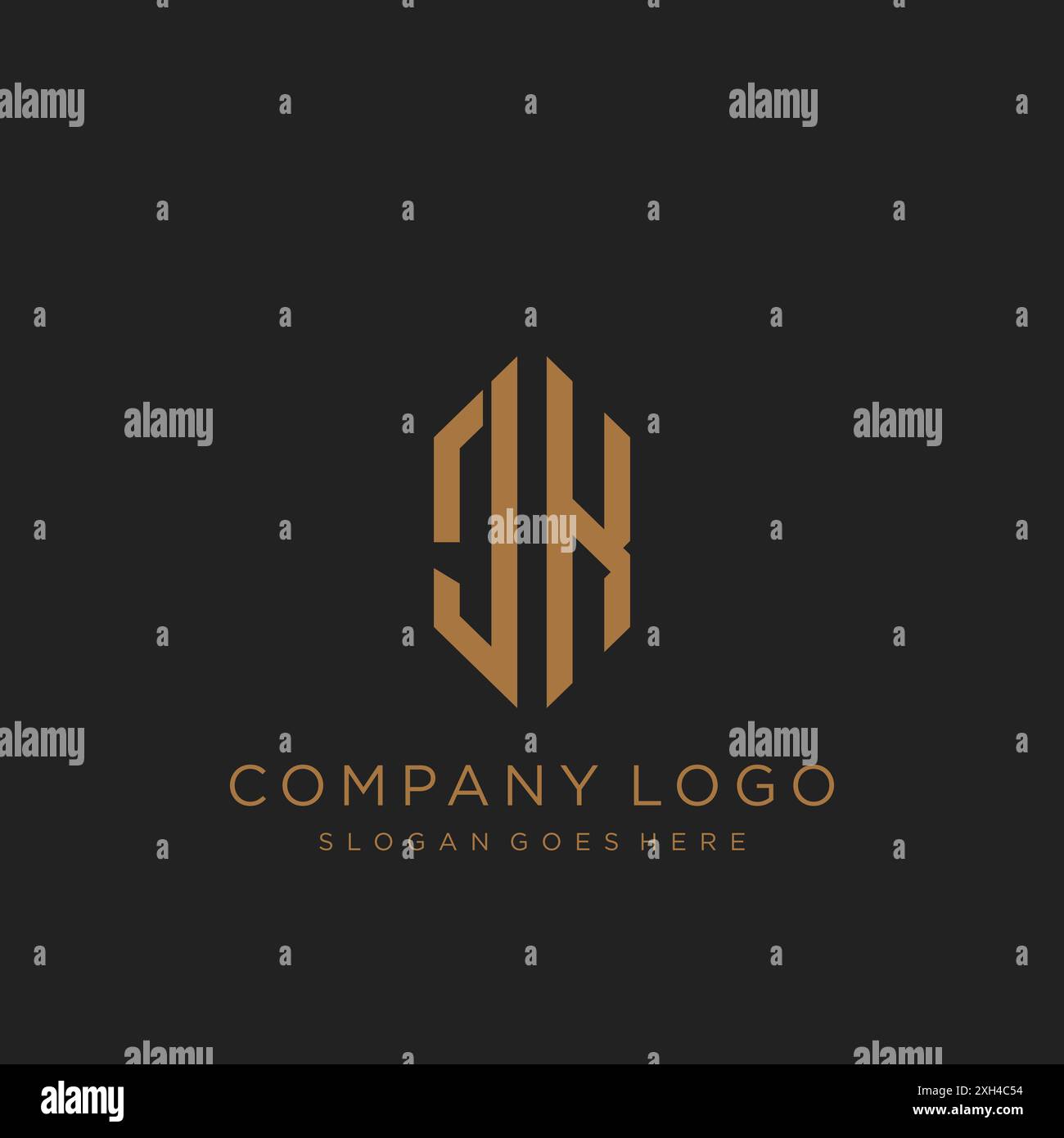 JK Letter logo icon design Stock Vector