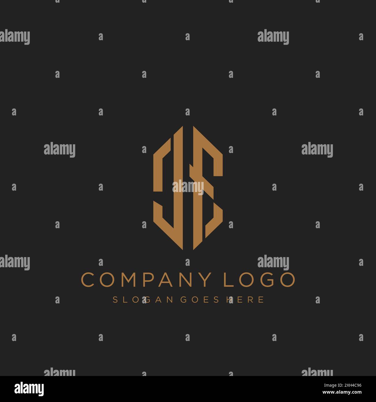 JF Letter logo icon design Stock Vector