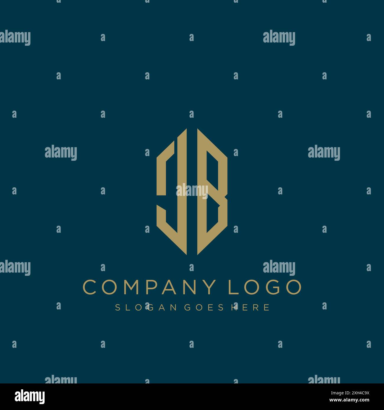 JB Letter logo icon design Stock Vector