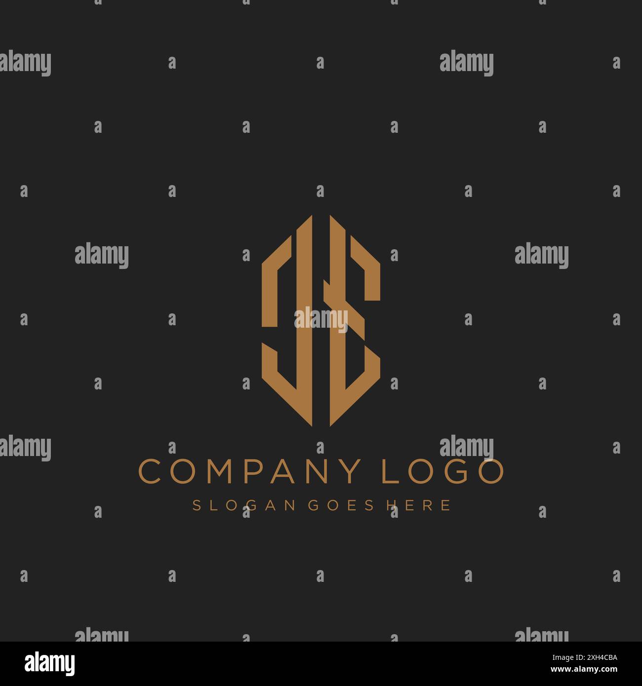 JT Letter logo icon design Stock Vector