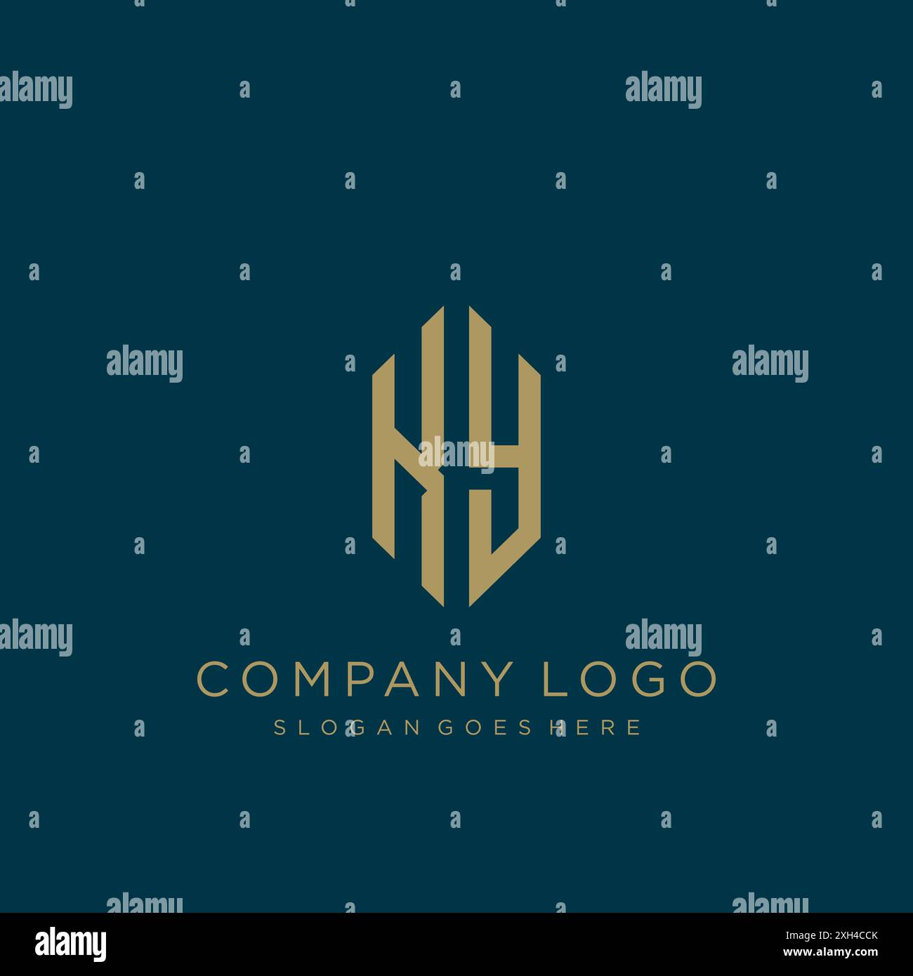 KY Letter logo icon design Stock Vector