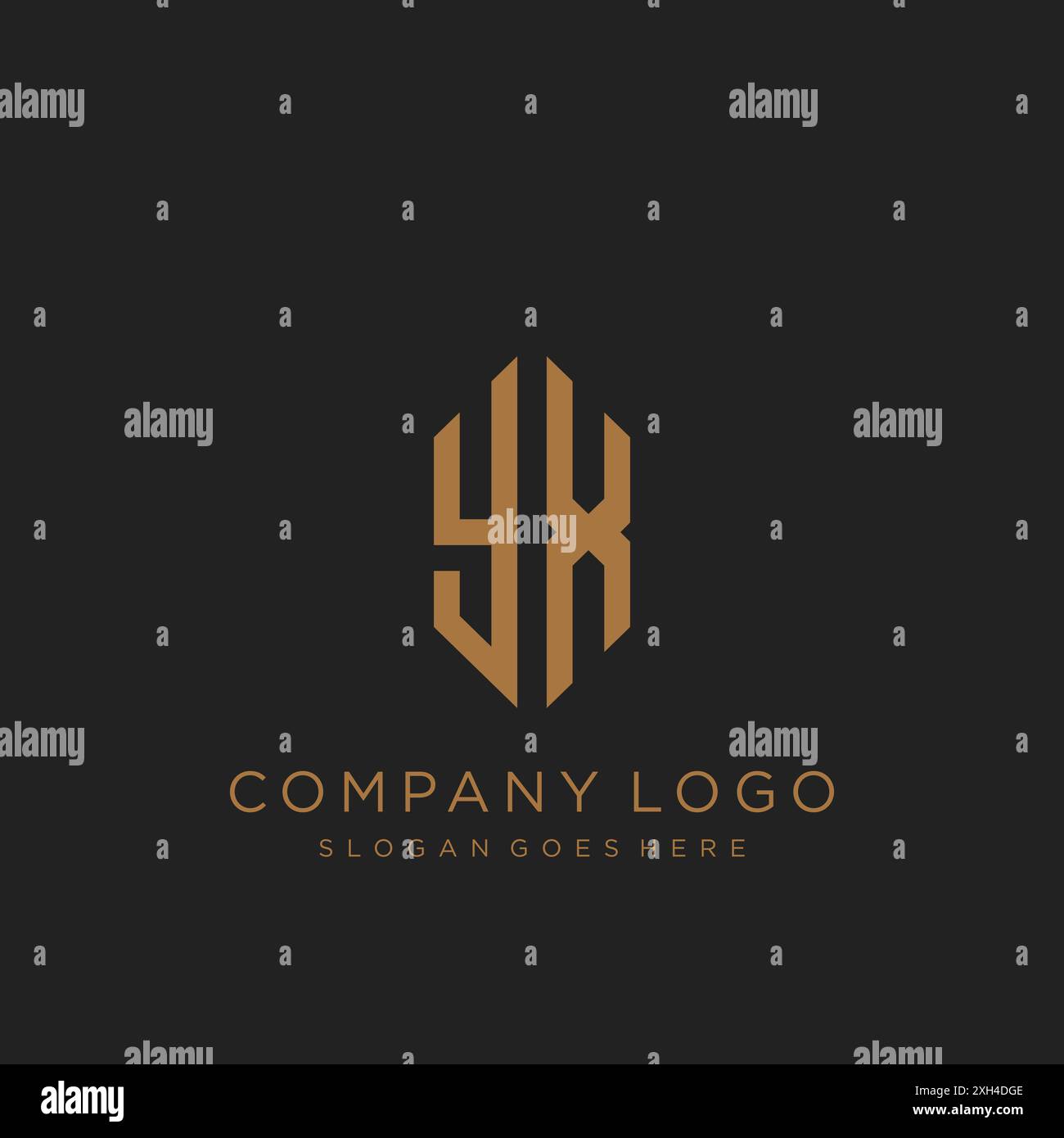 YX Letter logo icon design Stock Vector