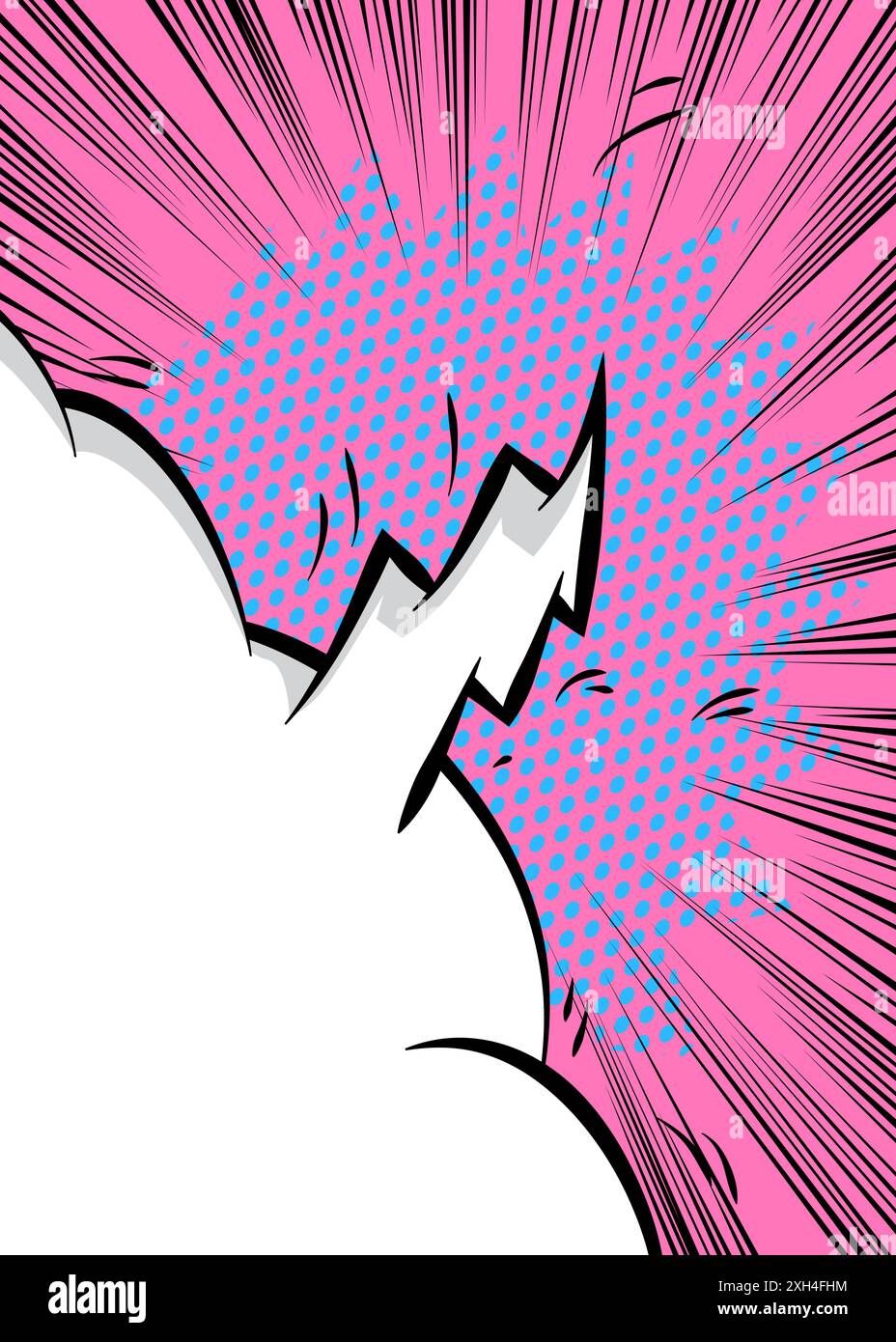 Cartoon Background, comic book backdrop. Retro vector comics pop art ...