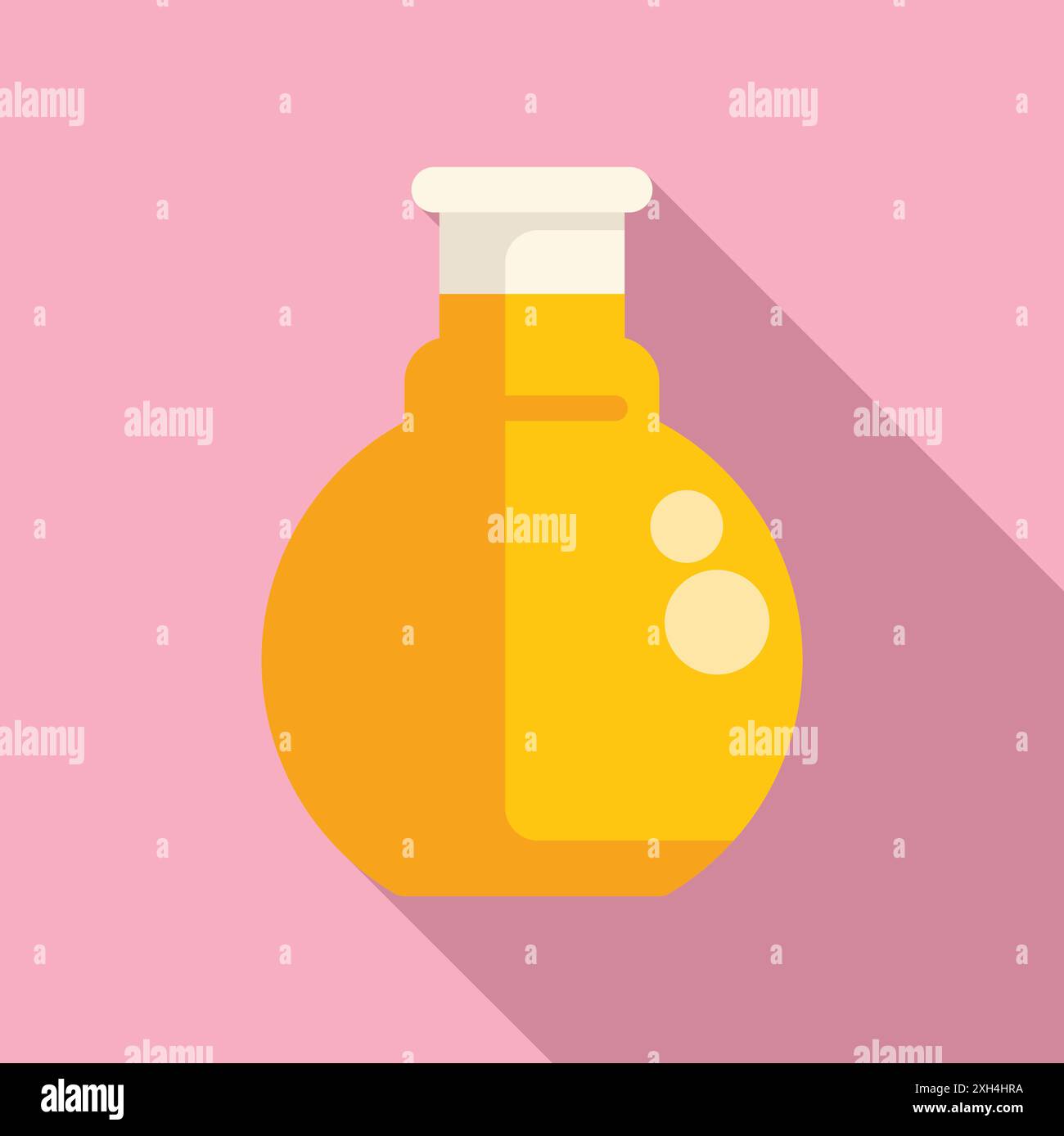 Round bottom flask containing a bubbling yellow liquid is an essential ...