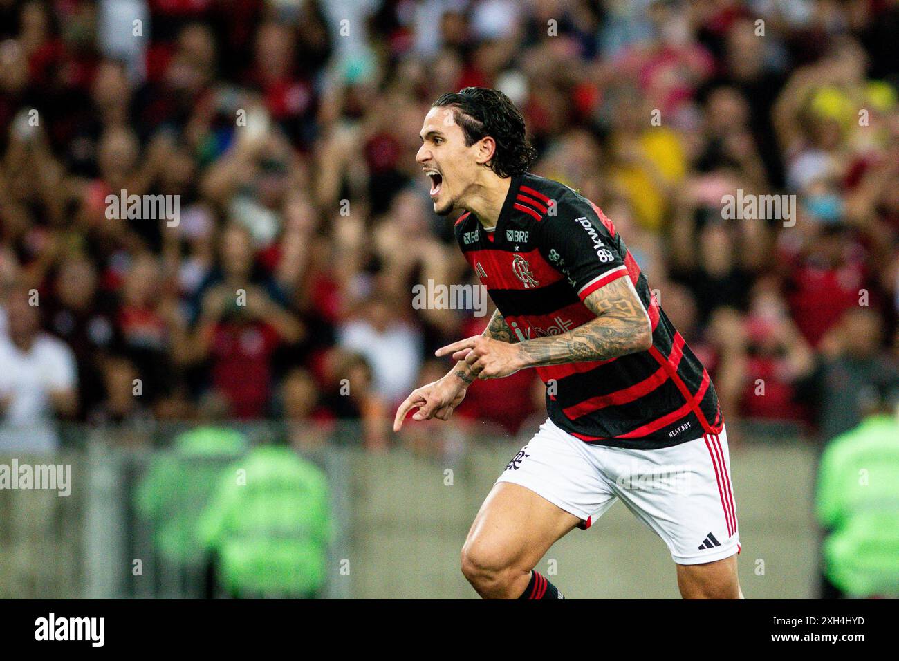 Rio, Brazil - july 11 2024: Pedro player in match between Flamengo vs