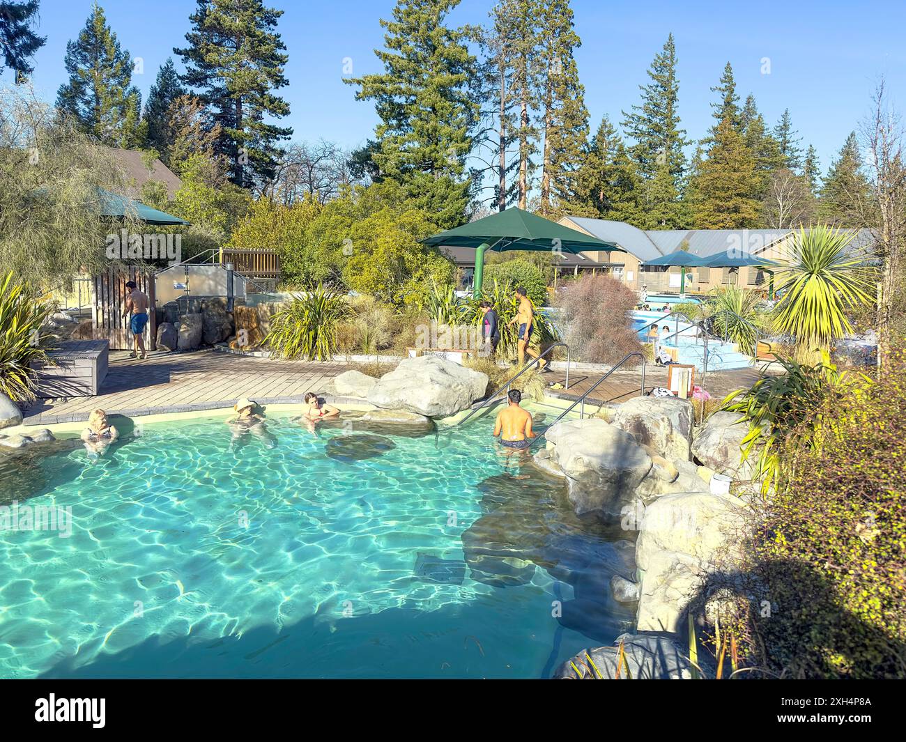 Hot rock pools at Hanmer Springs Thermal Pools & Spa, Hanmer Springs ...