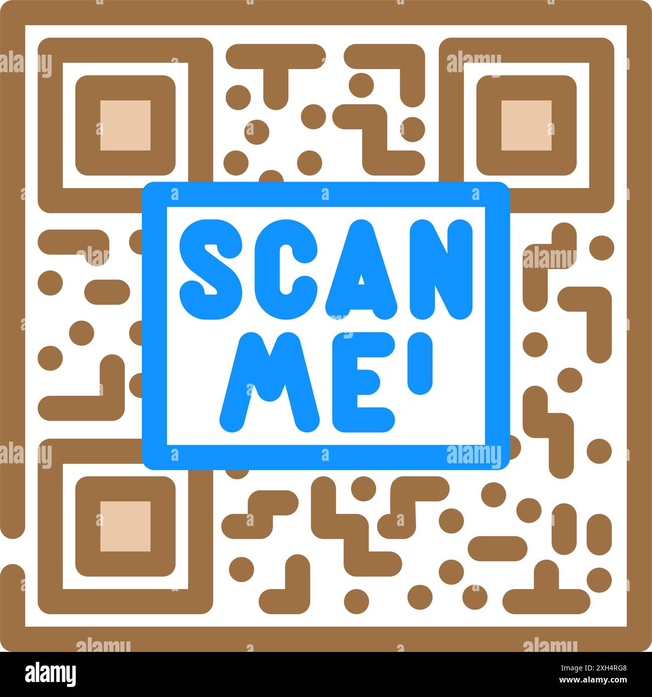 scan me product label caution color icon vector illustration Stock ...