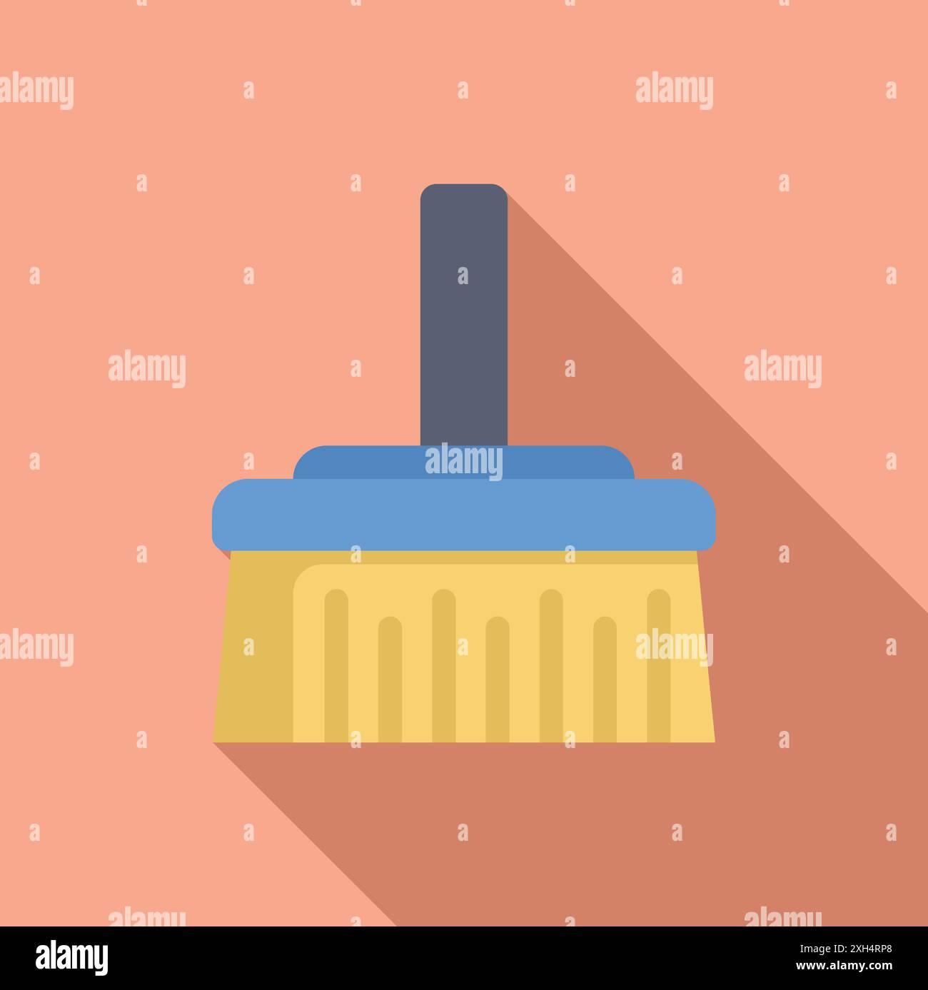 Cleaning brush icon. Flat illustration of cleaning brush icon for web design Stock Vector