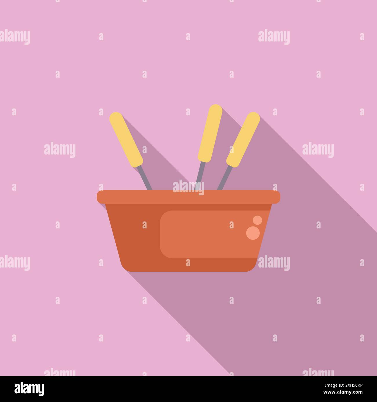 Melted chocolate utensils Stock Vector Images - Alamy