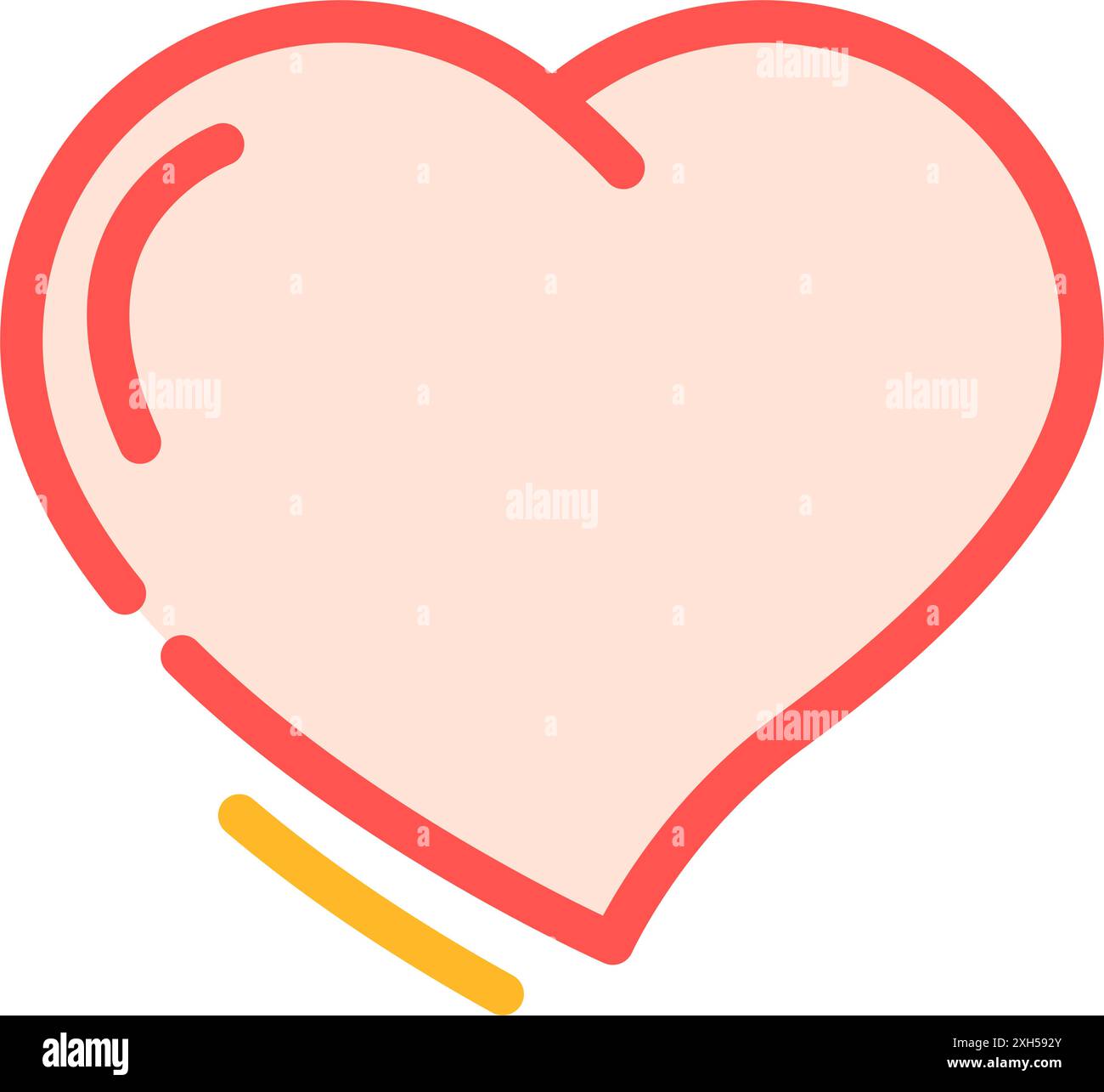 heart symbol love color icon vector illustration Stock Vector Image ...