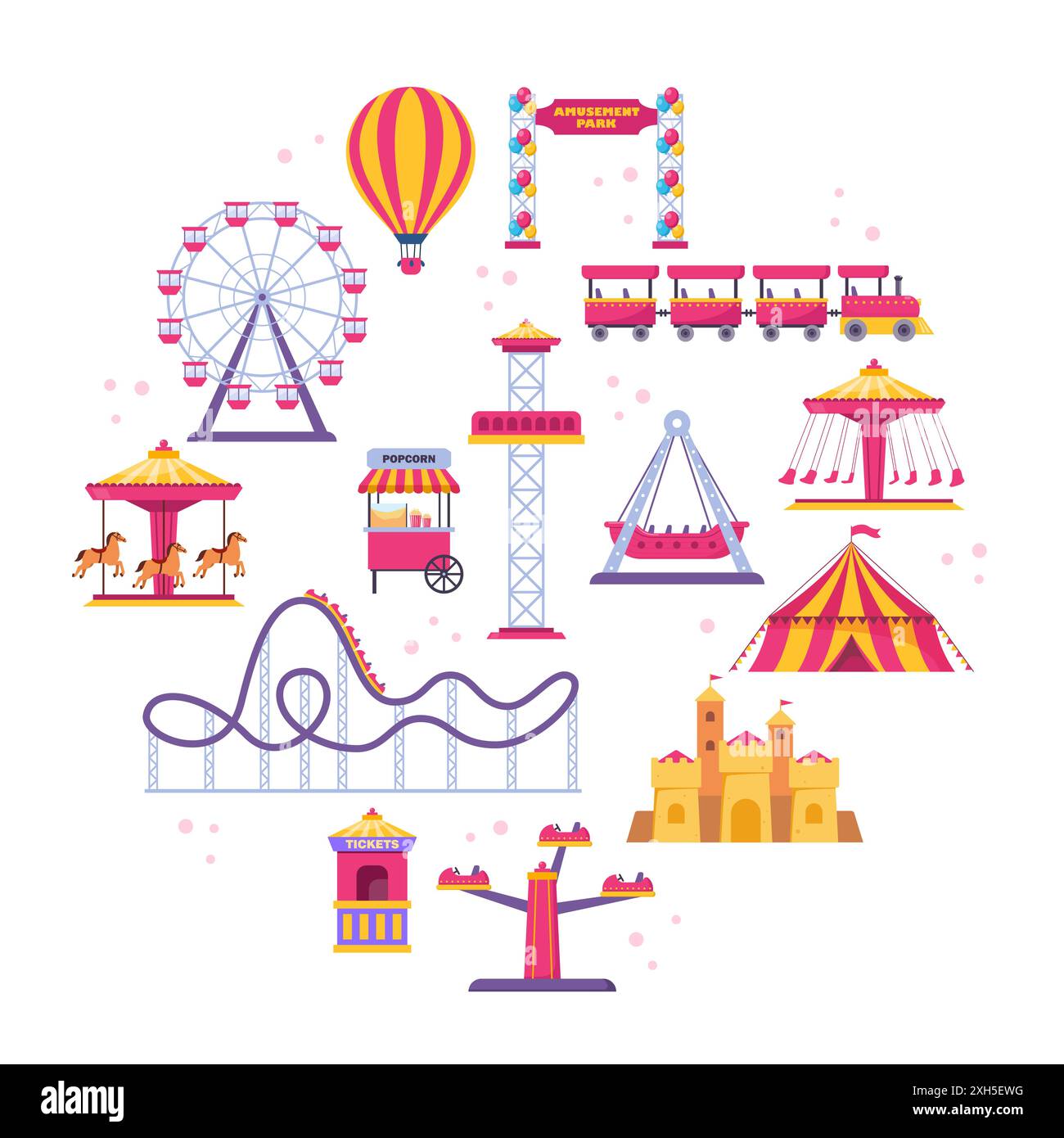 Air swing ride Stock Vector Images - Alamy