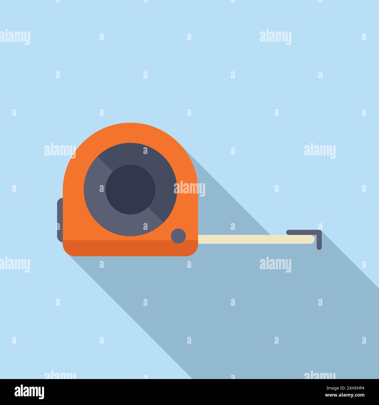 Measuring tape icon in flat style, measuring length and distance for ...