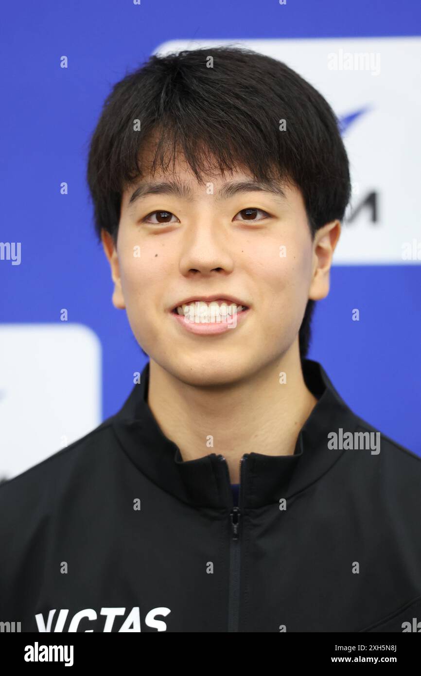 Tokyo, Japan. 12th July, 2024. Hiroto Shinozuka (JPN) Table