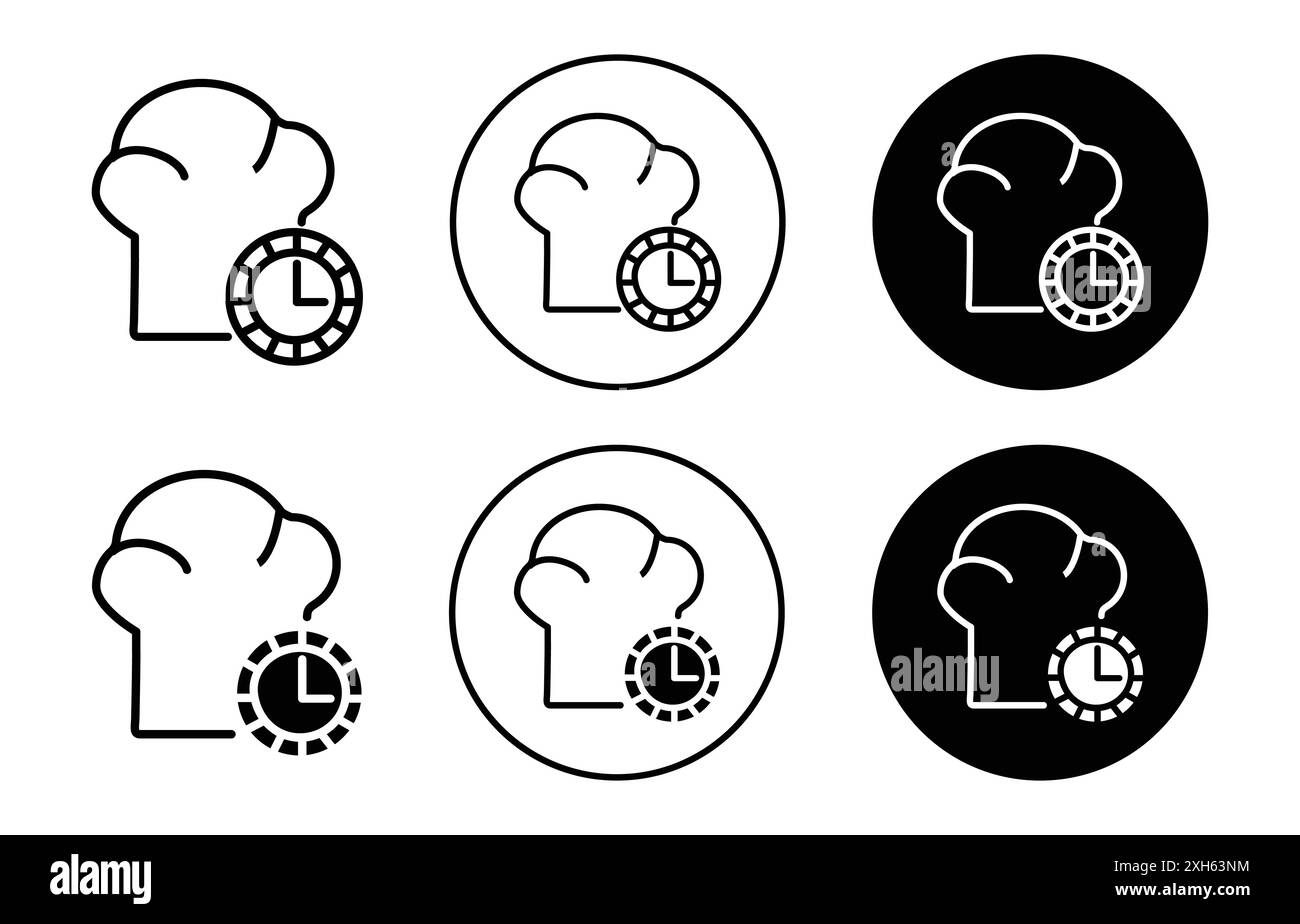 Dinner time icon Black and White Stock Photos & Images - Alamy