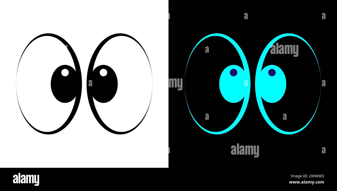 Emoji smile eyes look away stickers for chat messages Stock Vector Image & Art Alamy