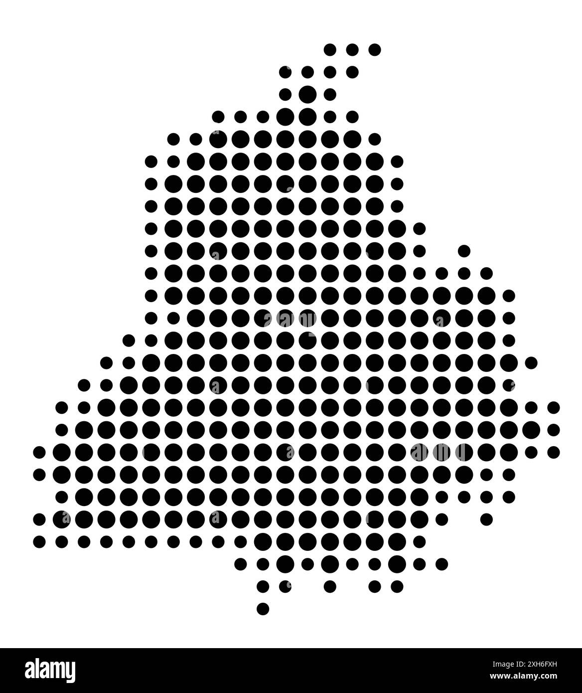 Symbol Map Of The State Punjab (india) Showing The State Province With 