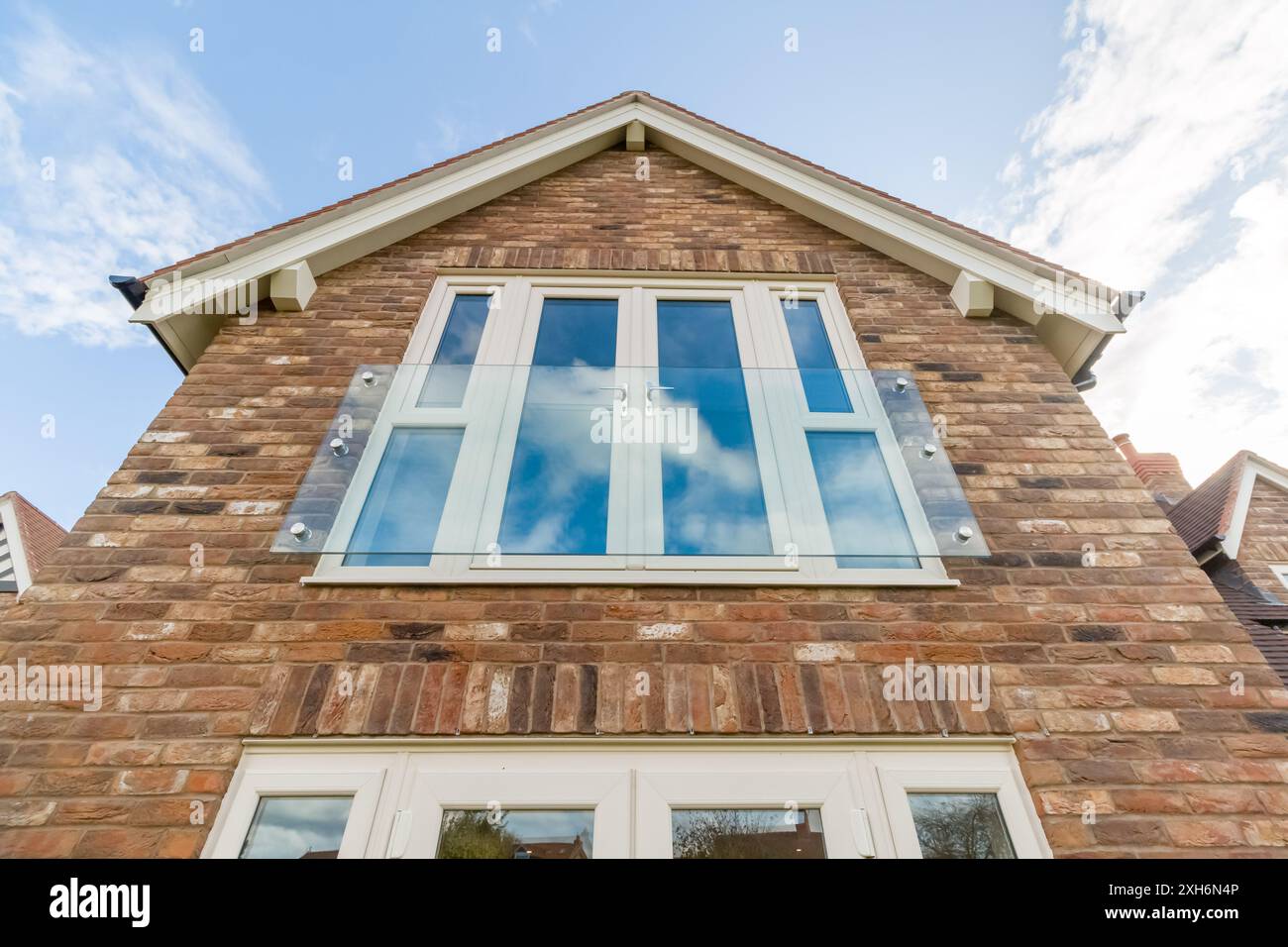 Modern detached new build home in the English countryside Stock Photo