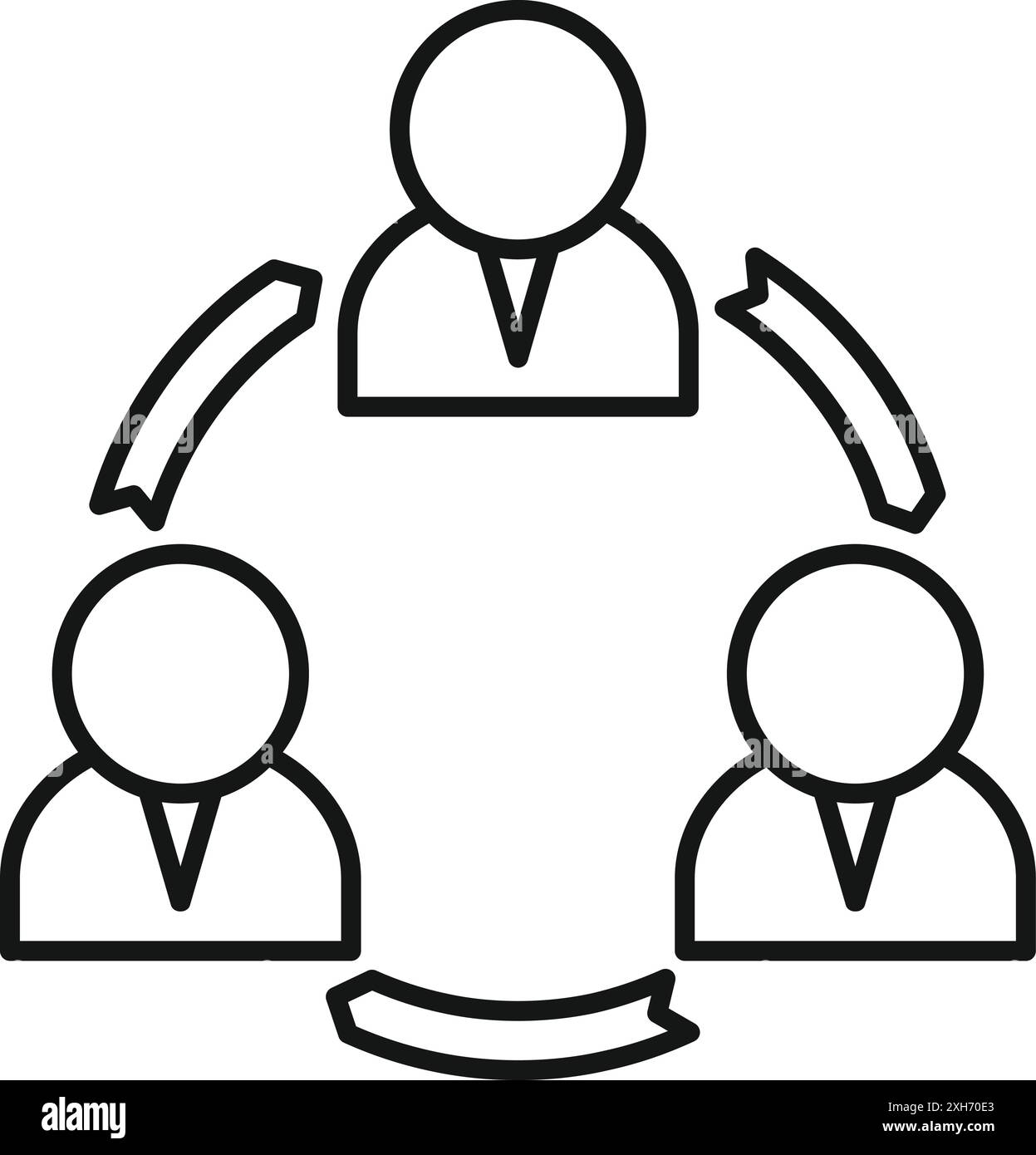 Teamwork brainstorming concept businessmen Black and White Stock Photos ...
