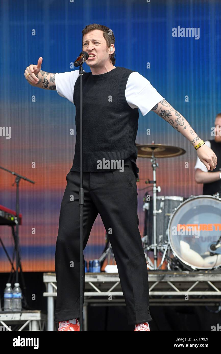 Ryan Hennessy perform with Picture This at the Transmt Festival at Glasgow Green in Glasgow. Picture date: Friday July 12, 2024. Stock Photo