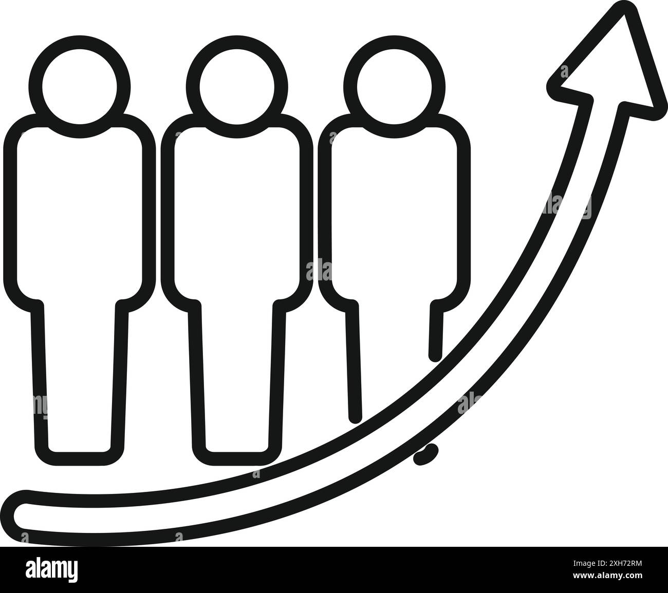 Business people teamwork growth arrow Black and White Stock Photos ...