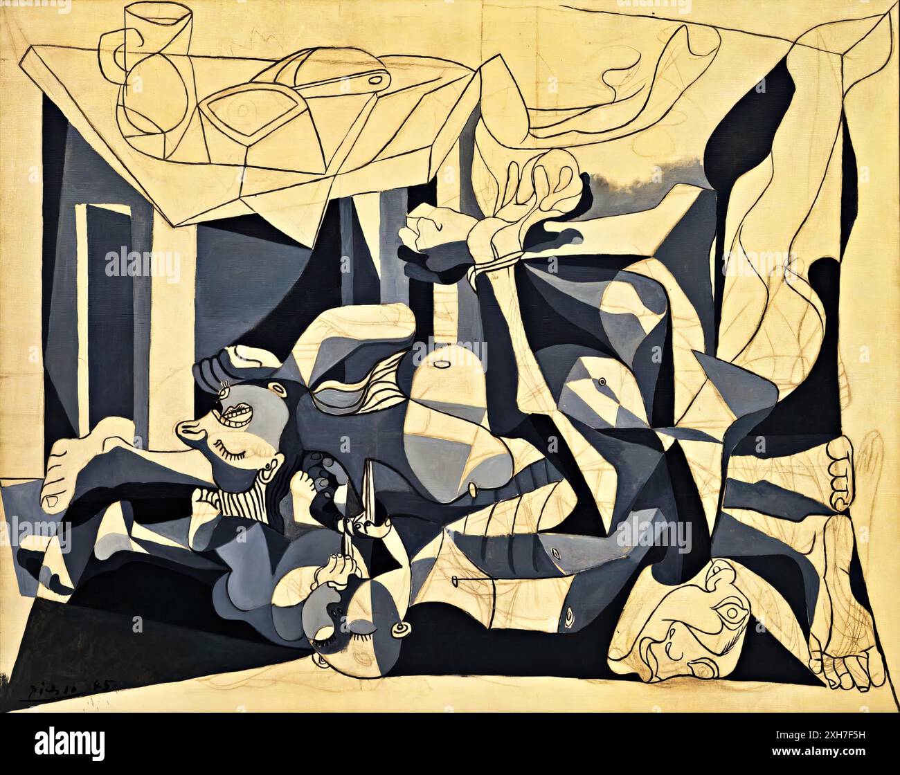 The Charnel House 1944 45 Painting By Artist Picasso Pablo 1881 