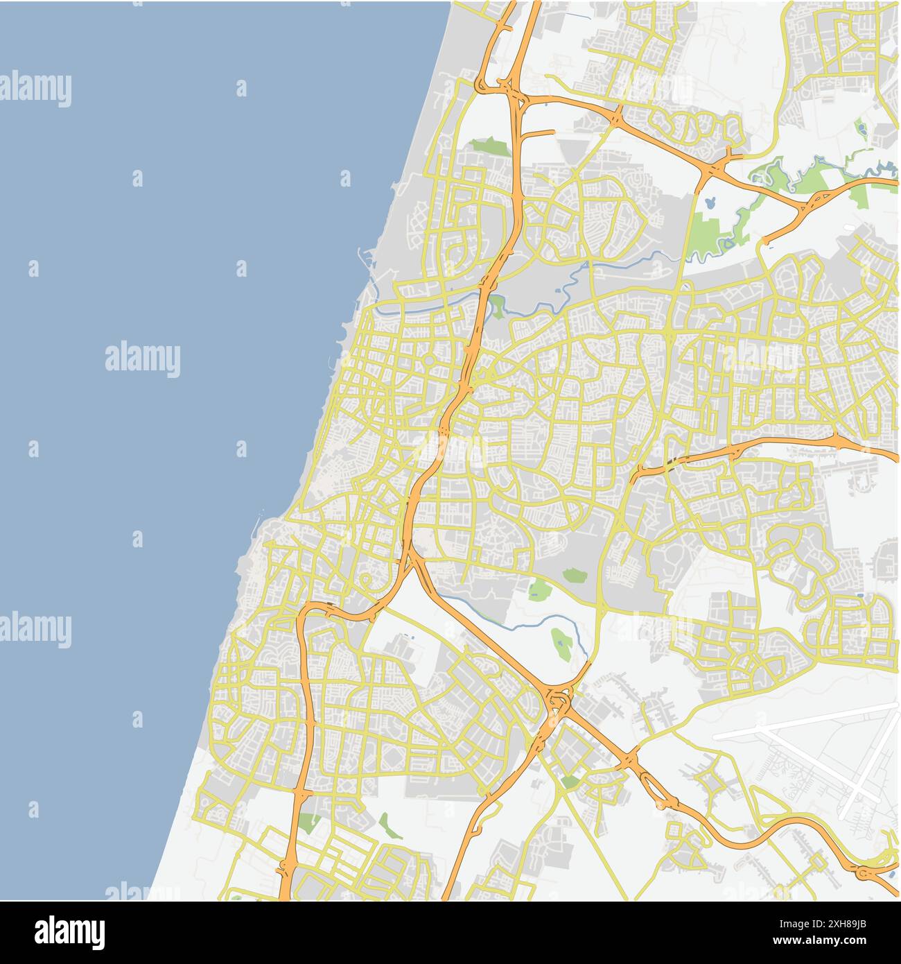 Tel aviv israel map Stock Vector Images - Alamy