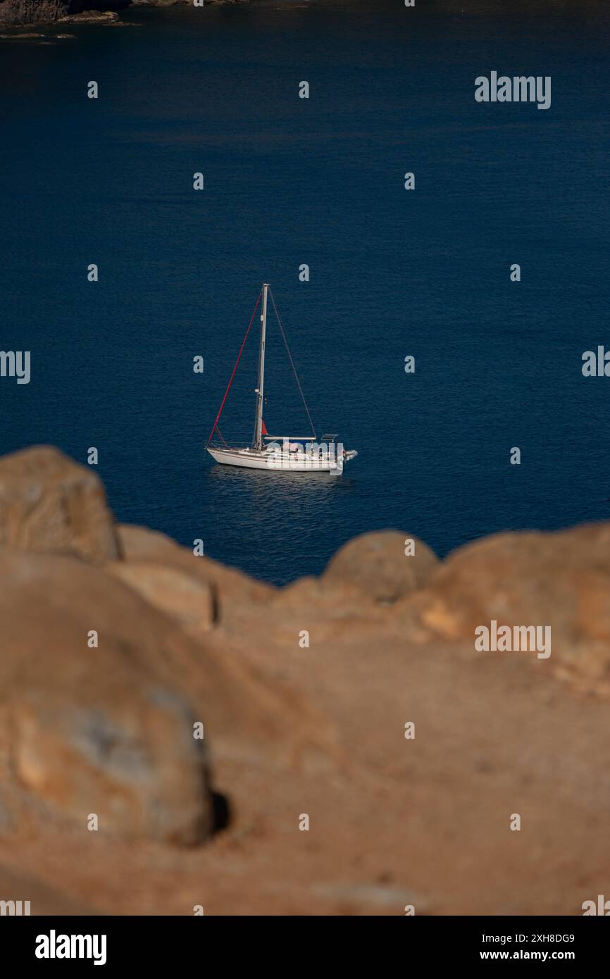sailboat on the atlantic ocean Stock Photo - Alamy