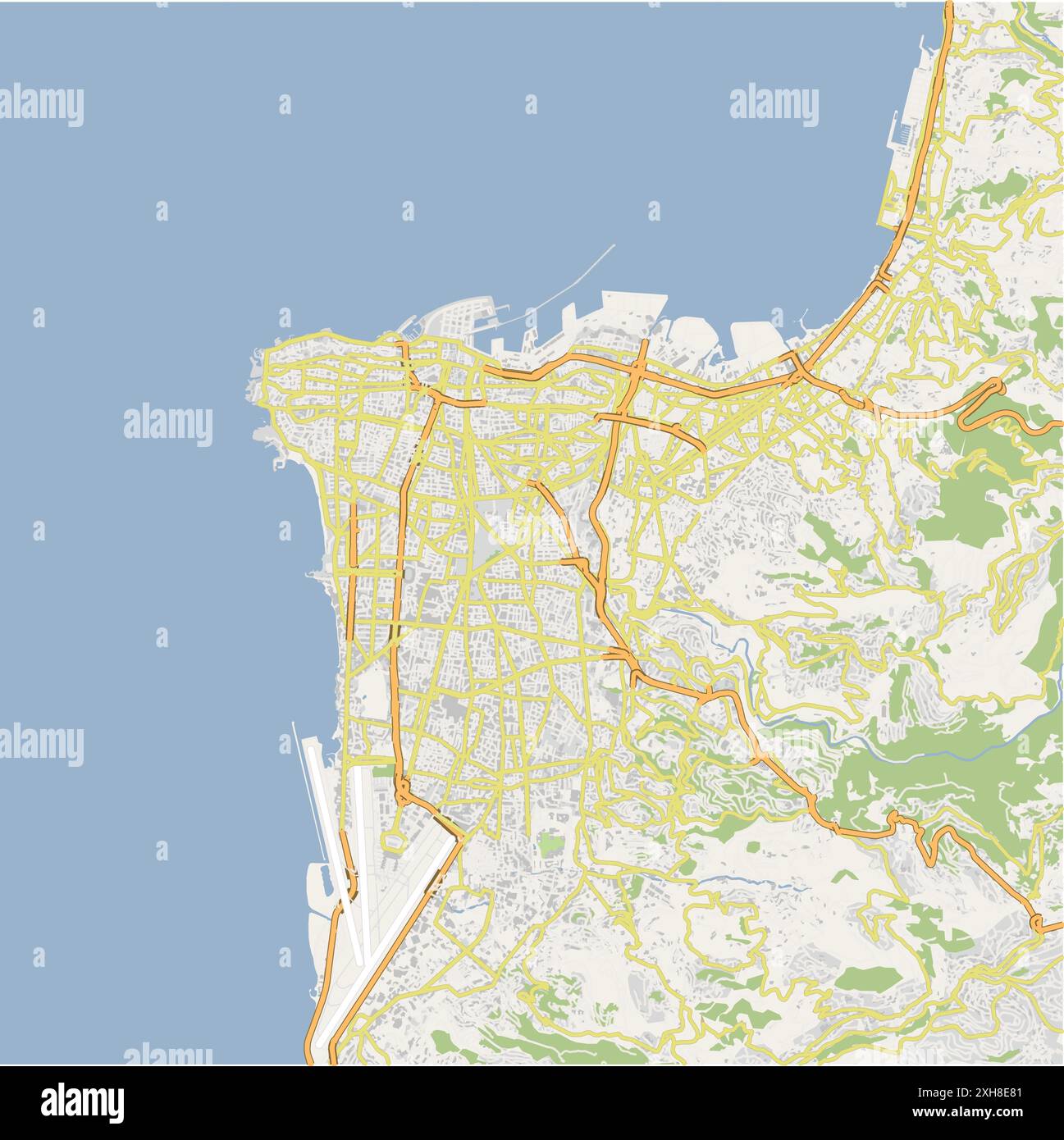 Lebanon Road Map Hi res Stock Photography And Images Alamy