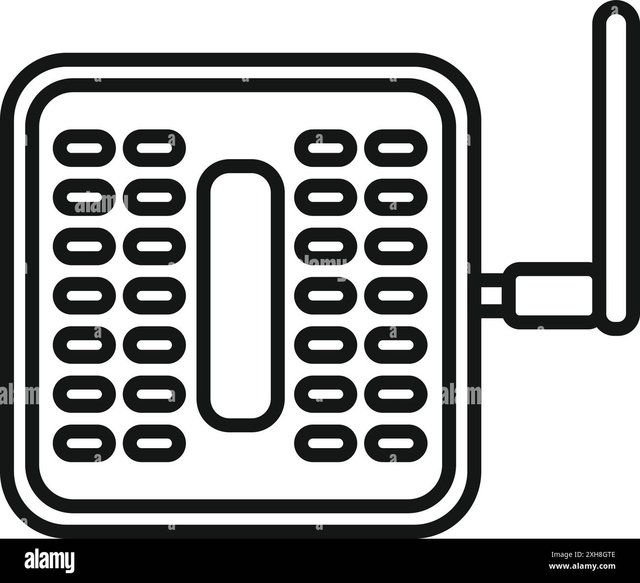Wifi router icon, outline style, representing a device providing ...