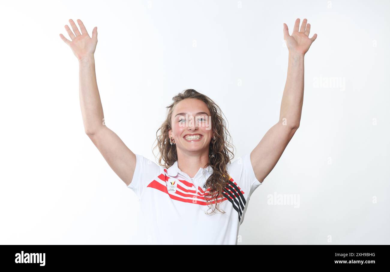 Brussels, Belgium. 11th July, 2024. Belgian Rani Vincke pictured during a photoshoot for the Belgian Olympic Committee BOIC - COIB ahead of the Paris 2024 Olympic Games, in Brussels, Thursday 11 July 2024. BELGA PHOTO VIRGINIE LEFOUR Credit: Belga News Agency/Alamy Live News Stock Photo