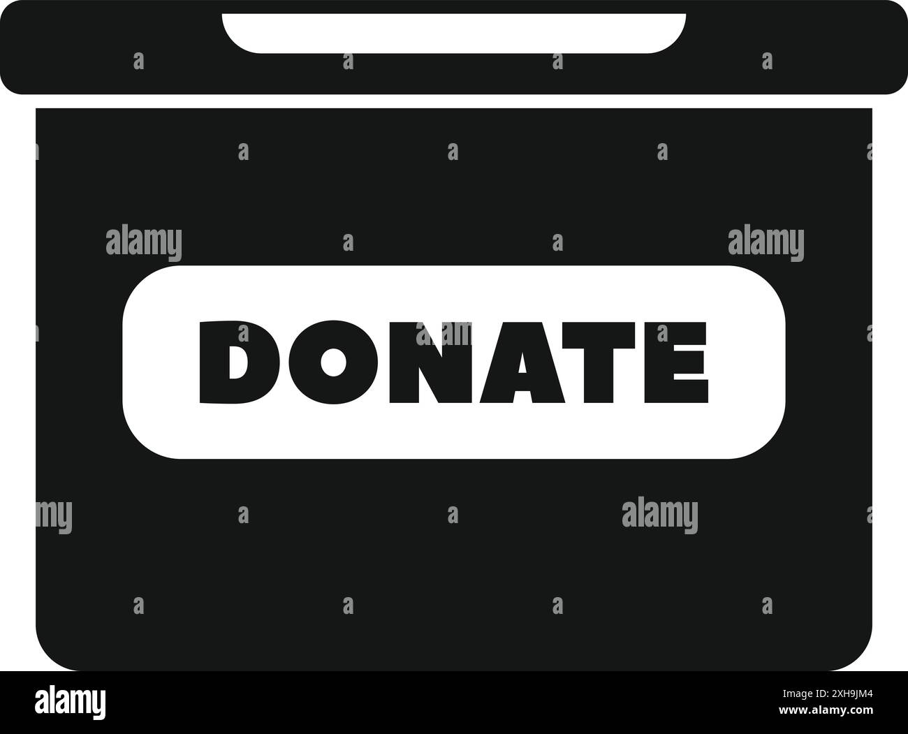 Giving charity box Black and White Stock Photos & Images - Alamy