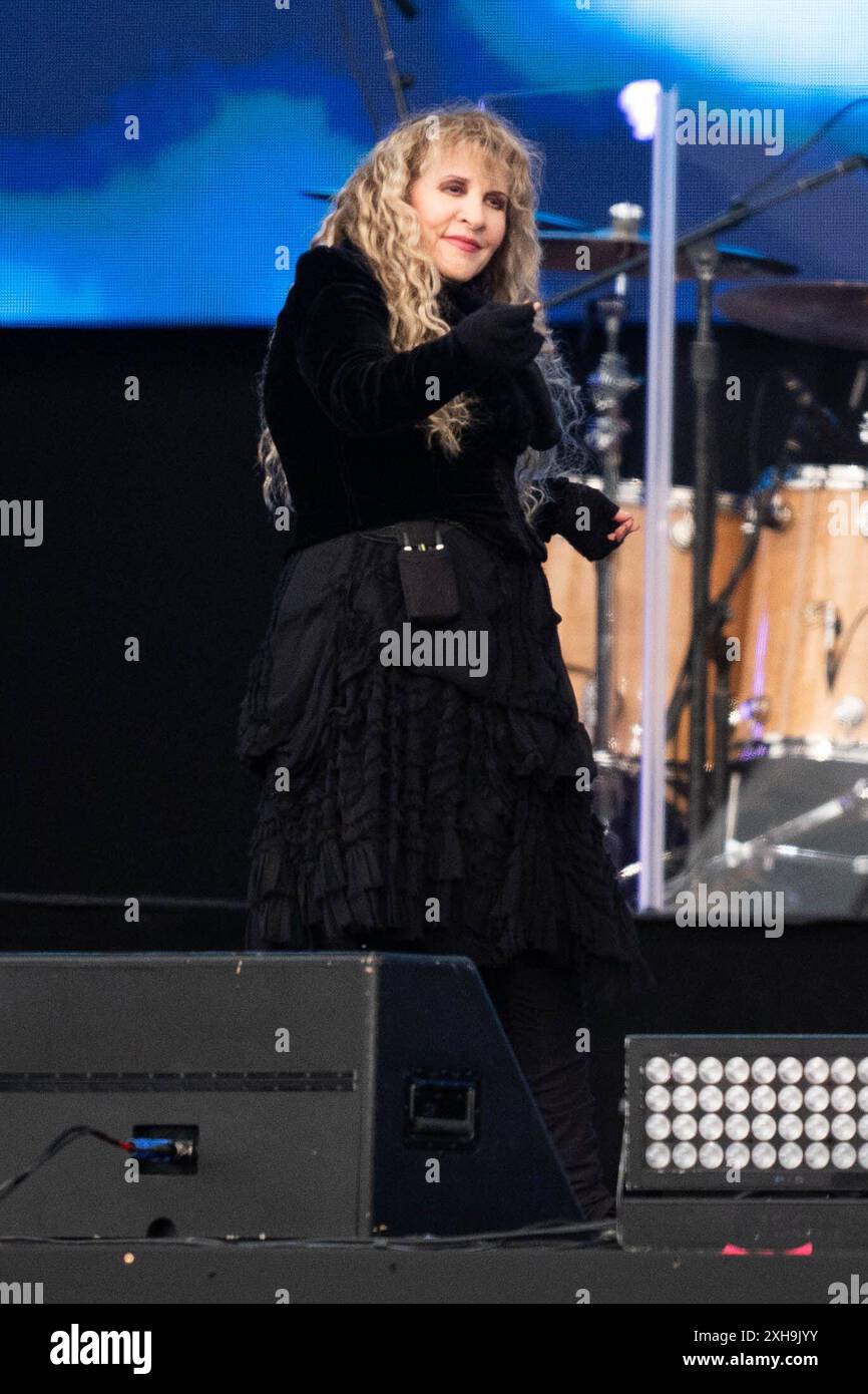 EDITORIAL USE ONLY Stevie Nicks performing on stage at BST Hyde Park in London. Picture date