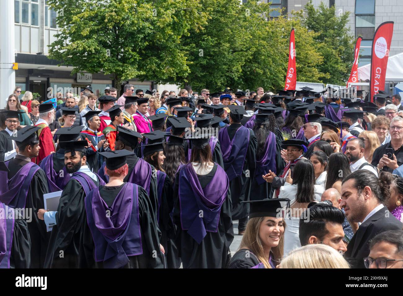 Solent University Graduation at Guildhall in Southampton on 11th July