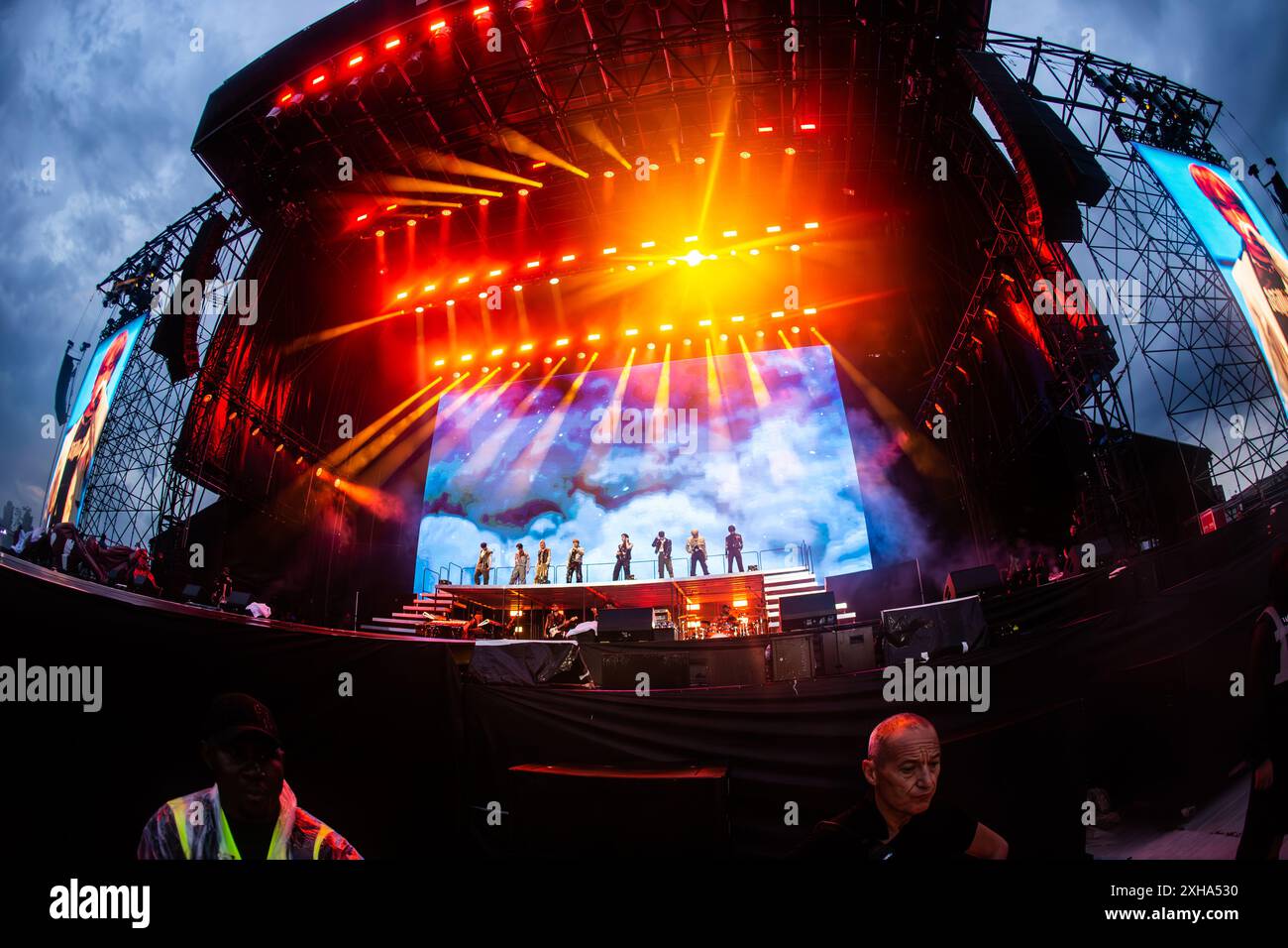 Milan, Italy. 12th July, 2024. The South Korean boy band STRAY KIDS