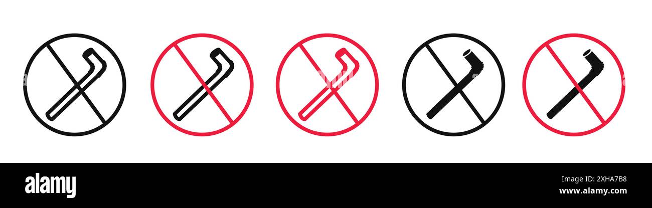 Stop using the plastic straw icon Vector symbol or sign set collection ...