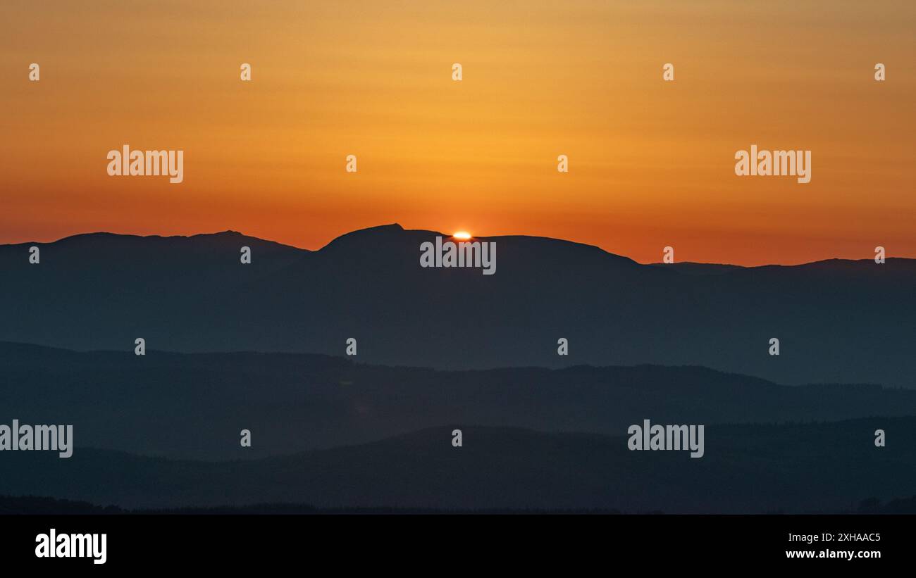 A sunset landscape photo taken from gummers how at viewpoint which ...