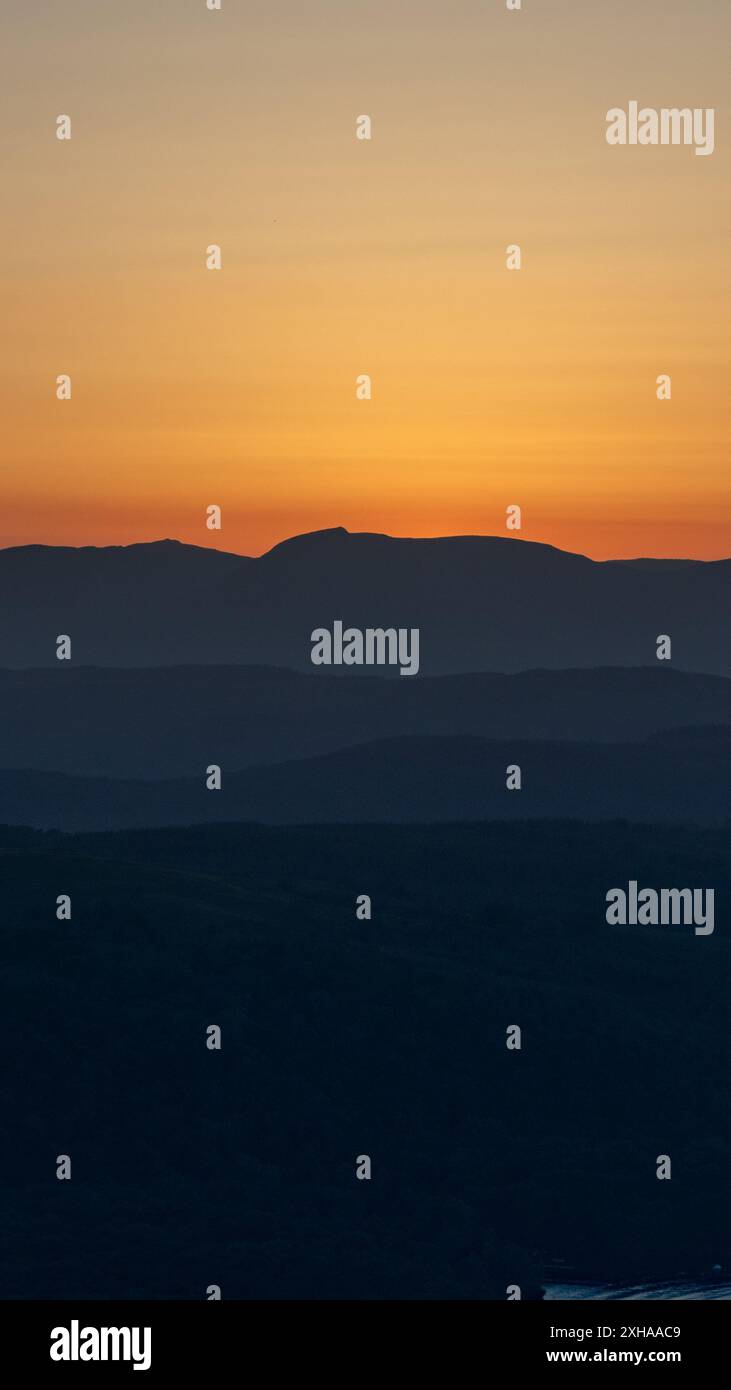 A sunset landscape photo taken from gummers how at viewpoint which ...