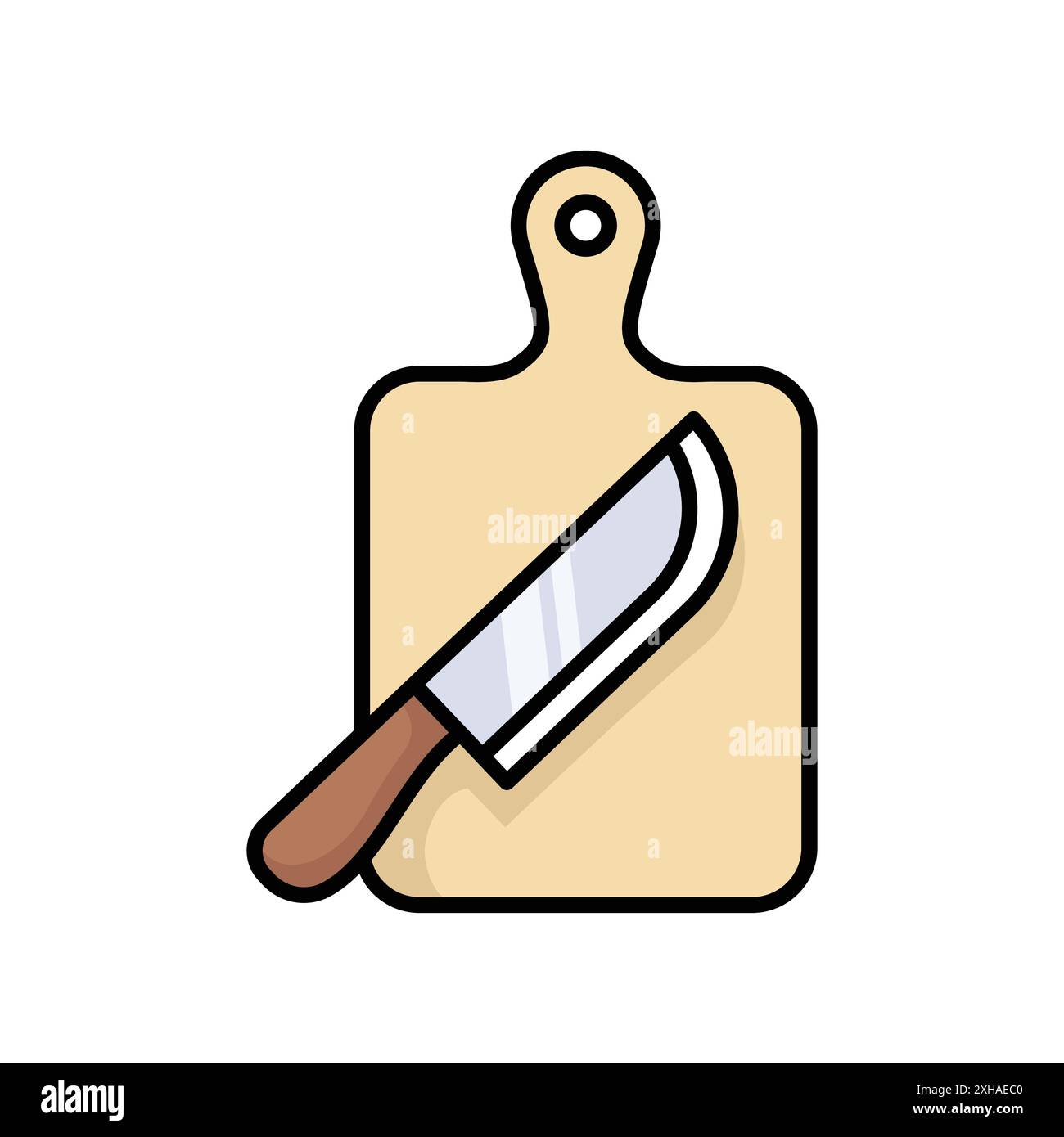cutting board icon vector design template in white background Stock Vector