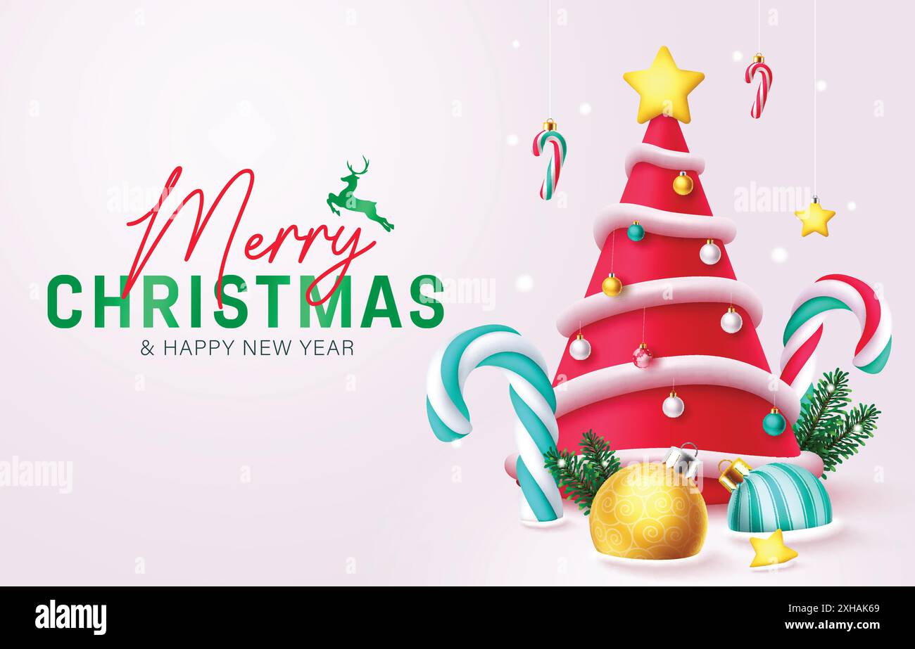 Red christmas ornaments in snow Stock Vector Images - Alamy