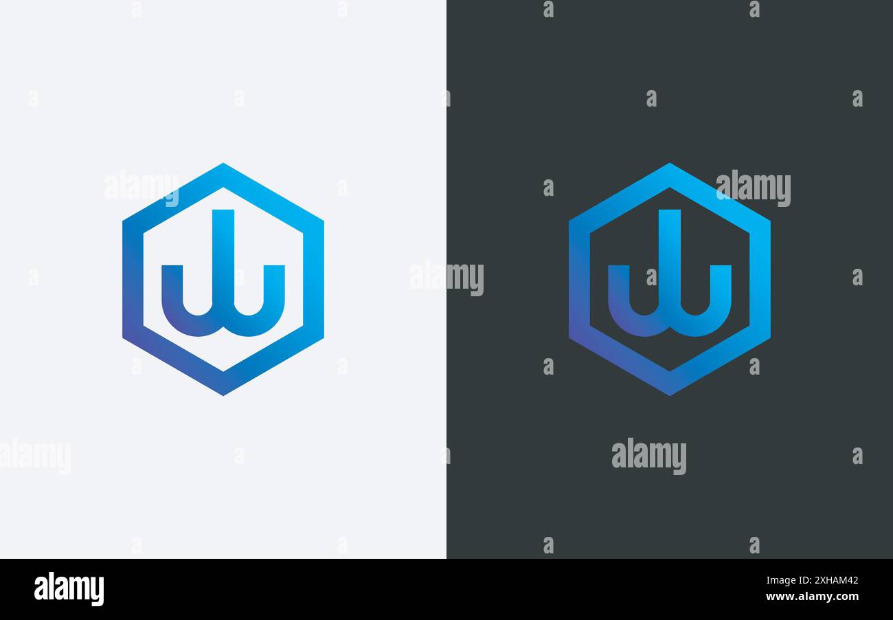 Minimal and professional letter w abstract technology logo design ...