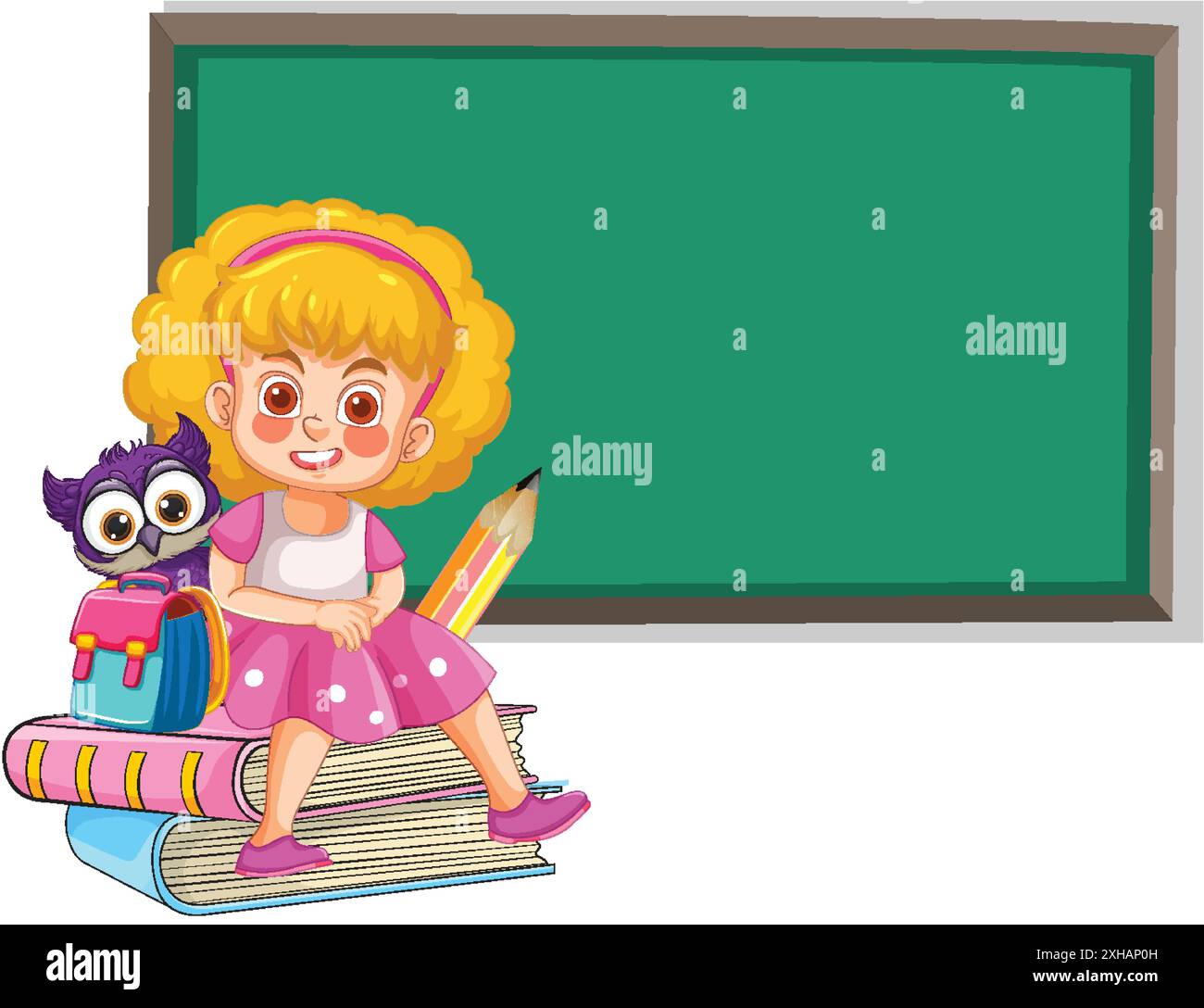 Sitting blackboard education learning Stock Vector Images - Alamy