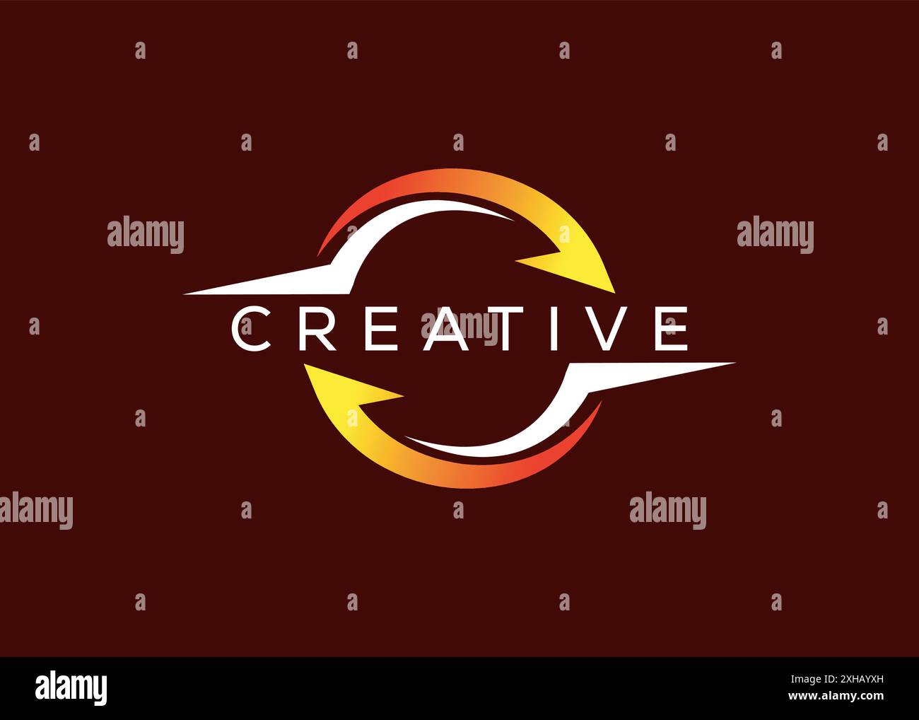 Minimal and professional restore arrow logo design template Stock Vector