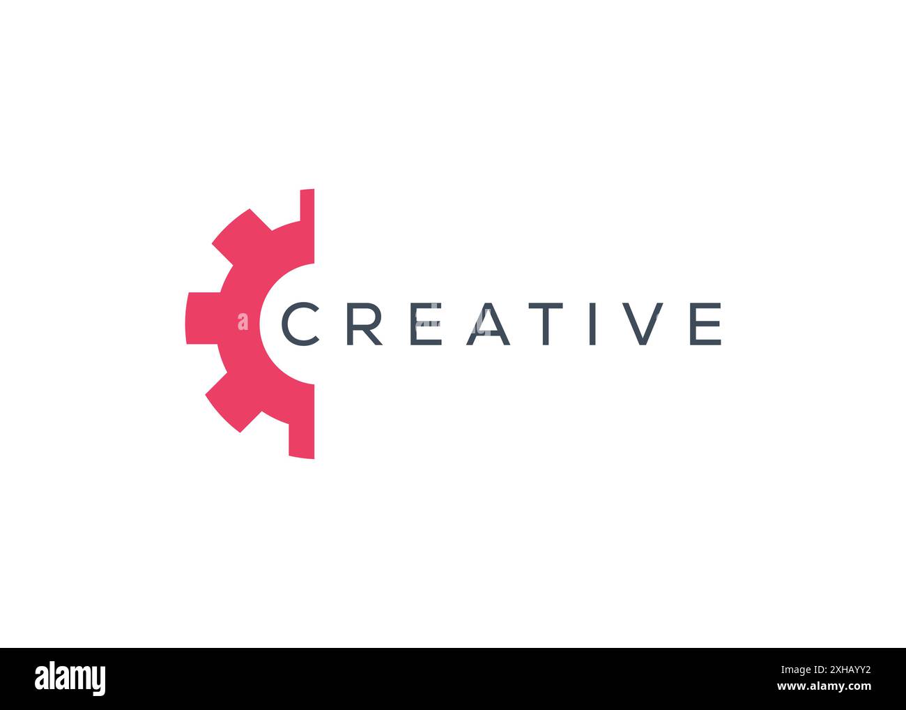 Minimal and professional abstract Gear setting logo design template ...