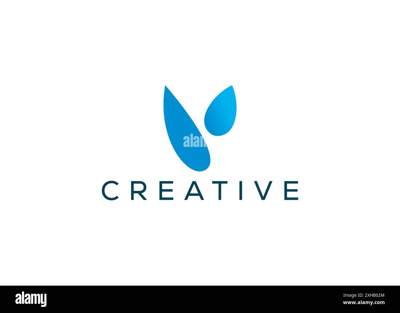 Minimal and professional abstract letter V logo design template Stock ...