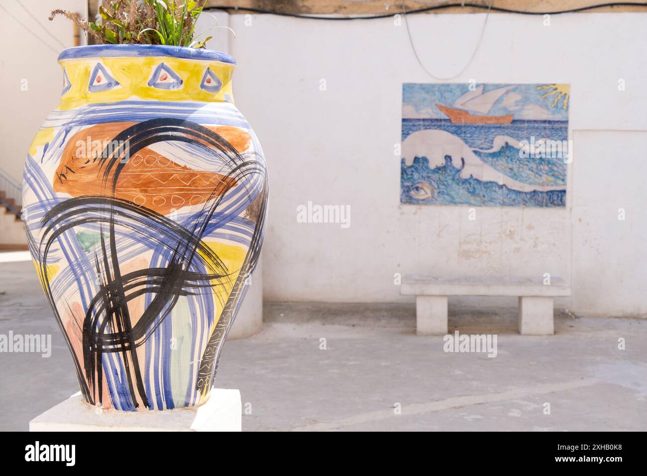 The city centre, known as the Kasbah with Arab architecture elements. Mazara del Vallo, Trapani, Sicily, Italy, Europe. Stock Photo
