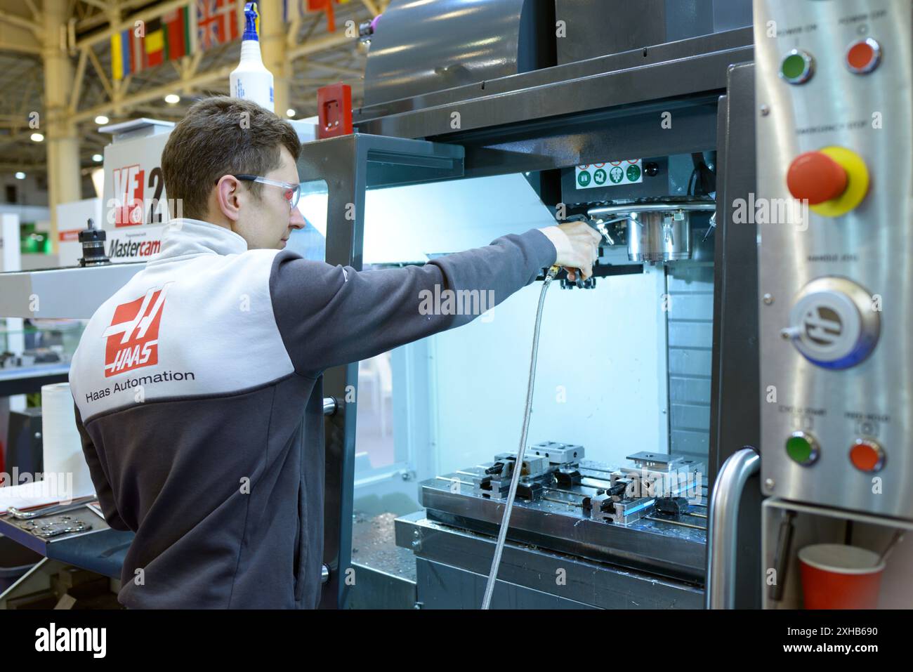 Control panel cnc machine milling hi-res stock photography and images ...