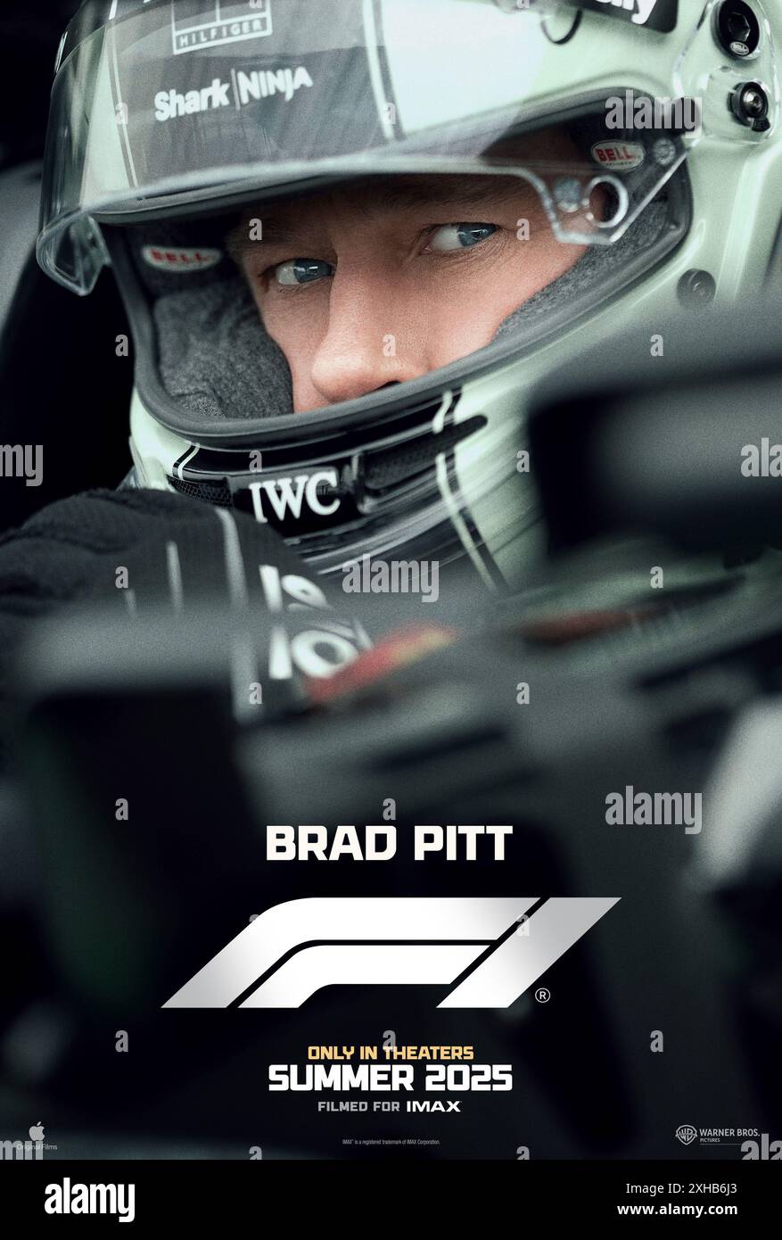 F1 2025 movie Brad Pitt poster Stock Photo - Alamy
