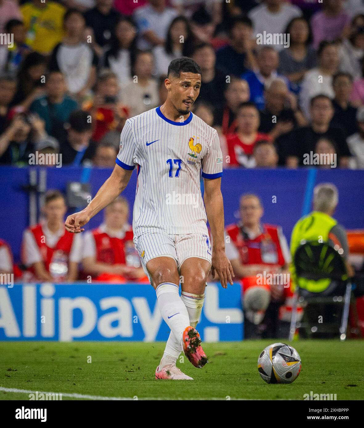 Munich, Germany. 09th Jul 2024.  William Saliba (FRA) Spain - France Spanien - Frankreich 09.07.2024   Copyright (nur für journalistische Zwecke) by : Stock Photo