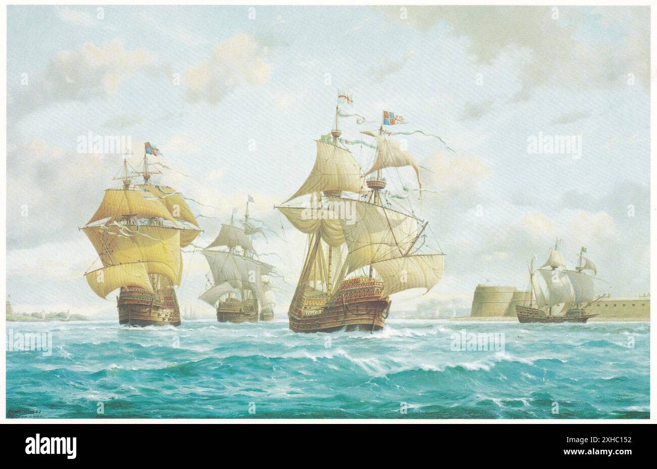 Ships at sea 1500s hi-res stock photography and images - Alamy