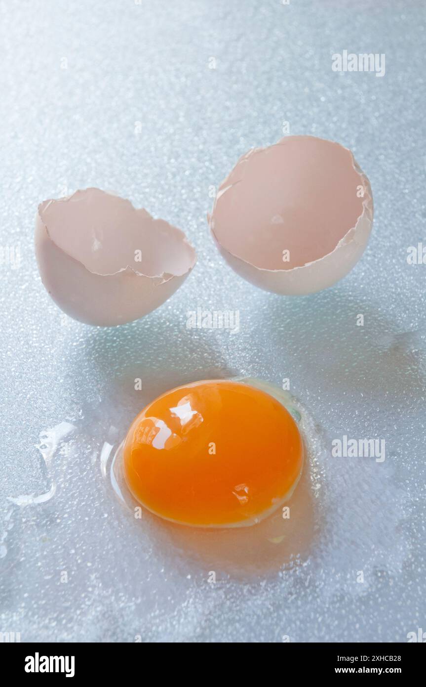 Cracked egg. Stock Photo